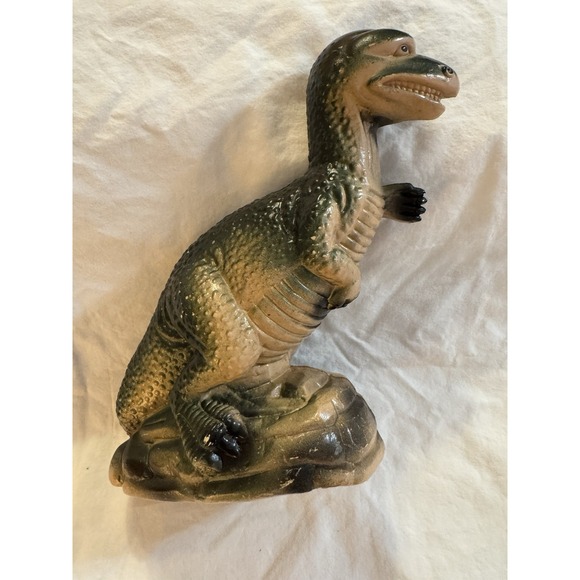 Vintage T-Rex Blow Mold Bank,‎ See Pictures For Wear - Picture 1 of 13